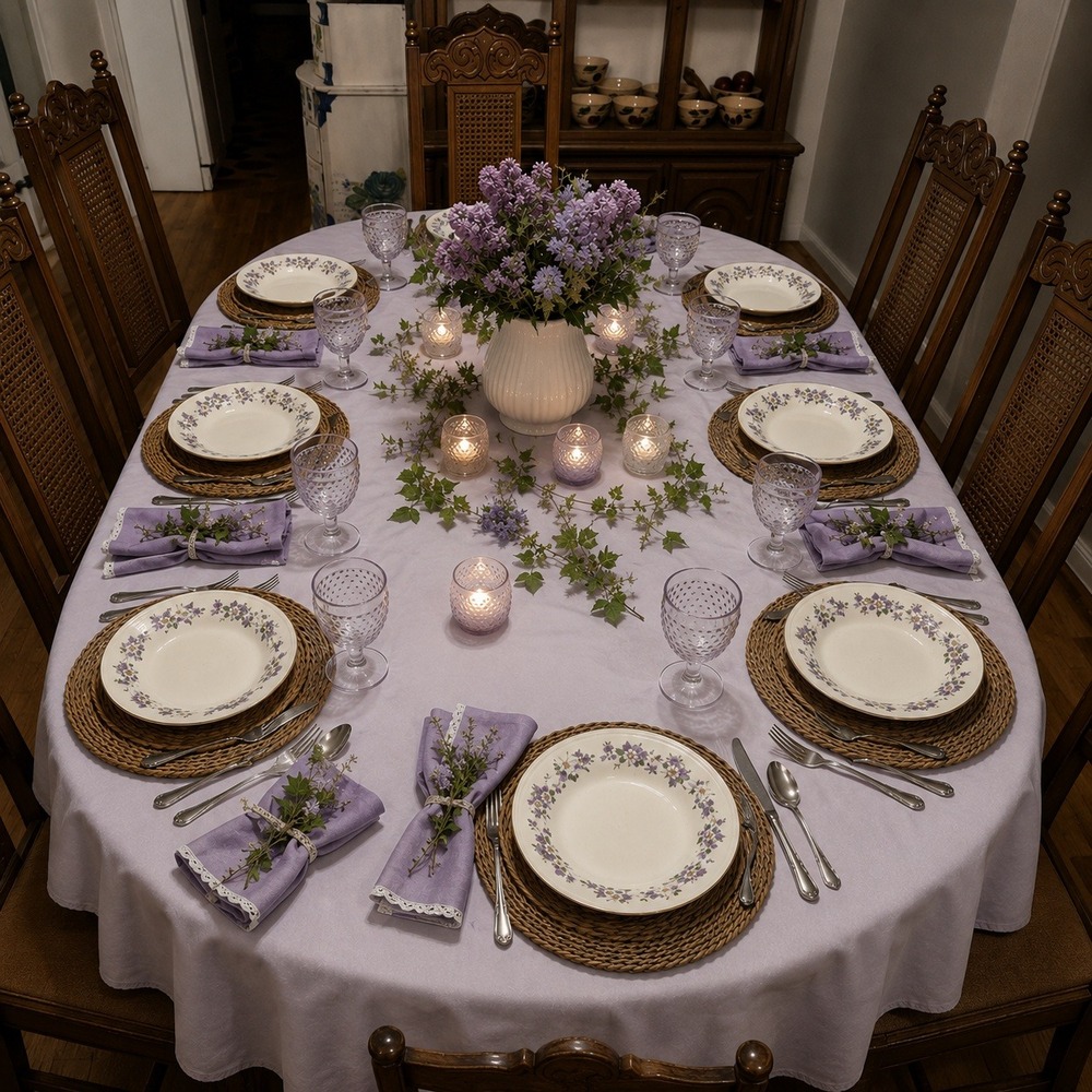 Set of 8 Homer Laughlin Eggshell Georgian Purple Floral Dessert Fruit Bowls USA
